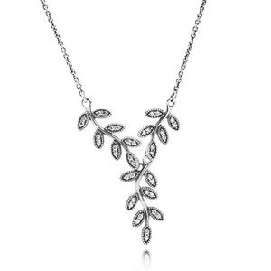 PANDORA Sparkling Leaves Necklace